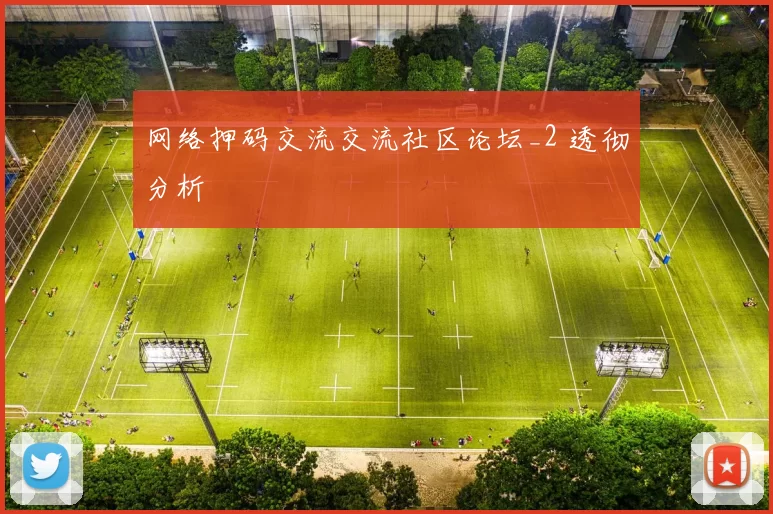 网络押码交流交流社区论坛_2 透彻分析